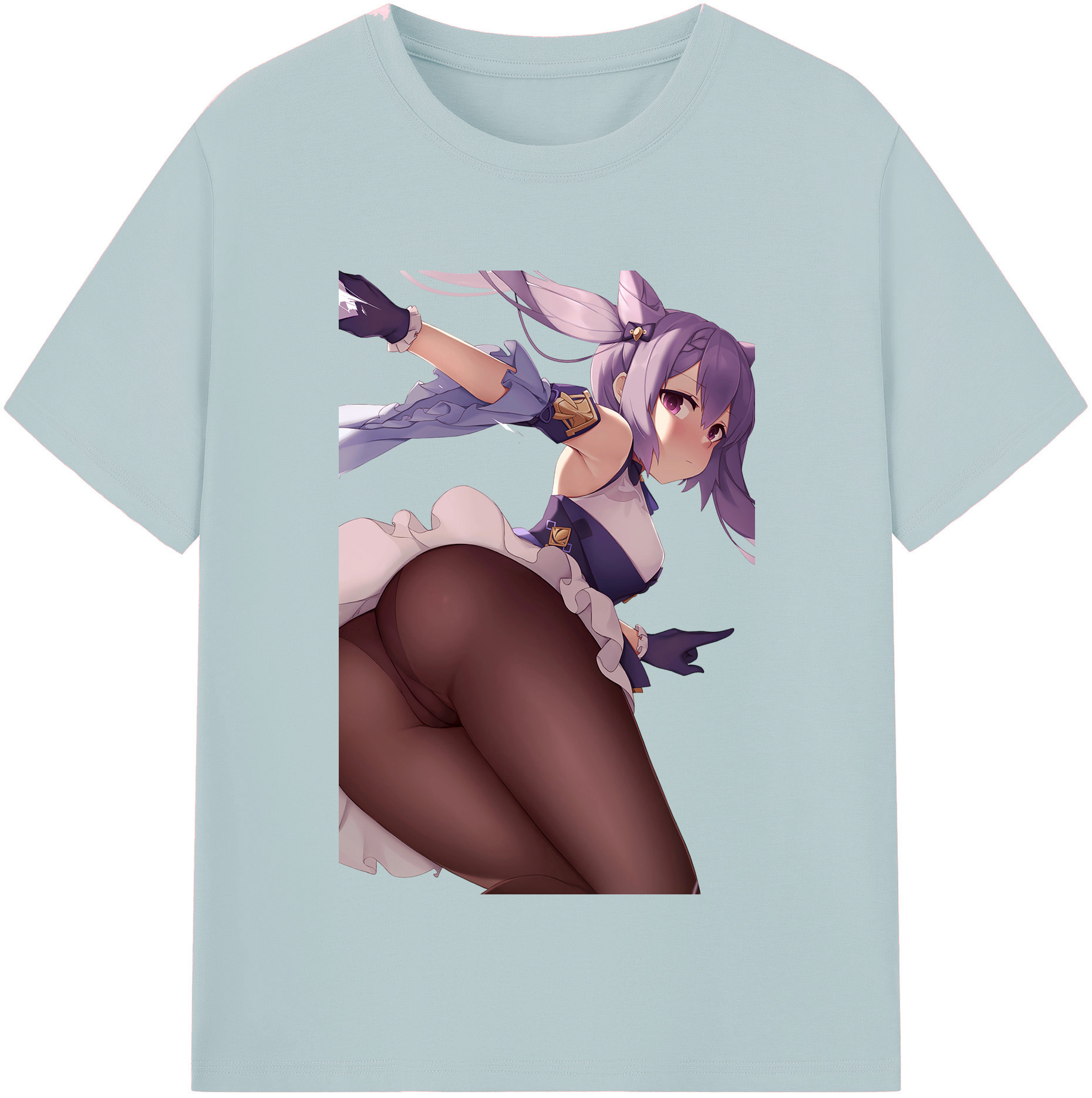 げんし神 刻晴 こくせい genshin Kokusei 綿100％半袖Tシャツ（フロントプリント）